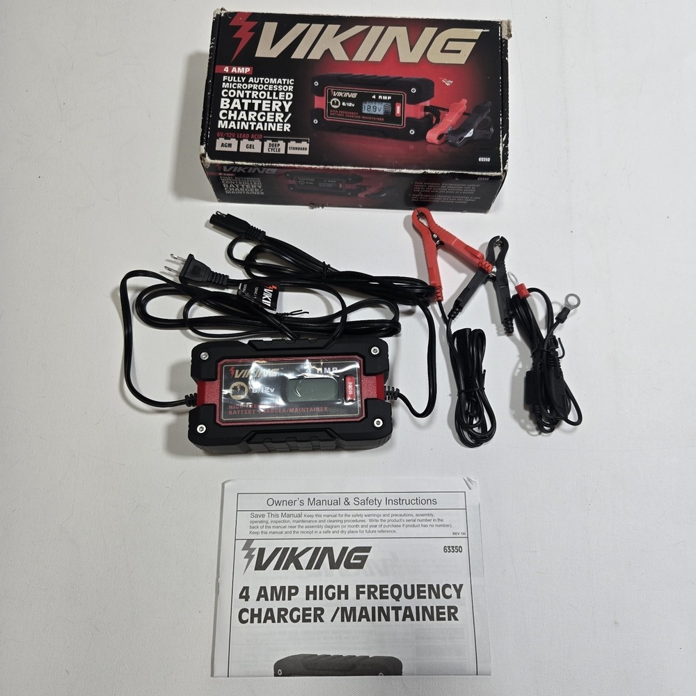 Viking‎ 63350 4 Amp Fully Automatic Microprocessor Controlled Battery Charger